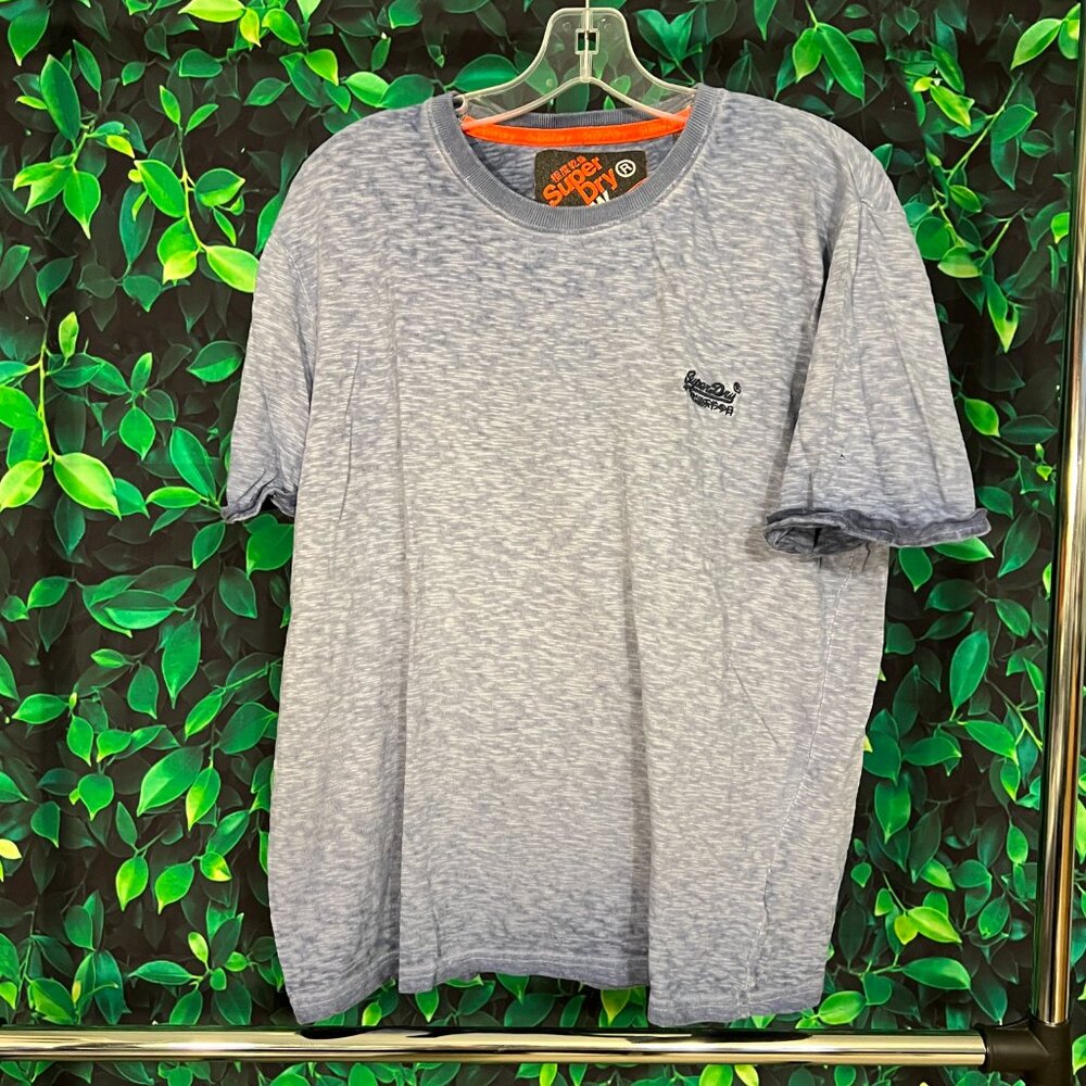 Superdry Blue Marl Low Roller T-Shirt (X-Large)